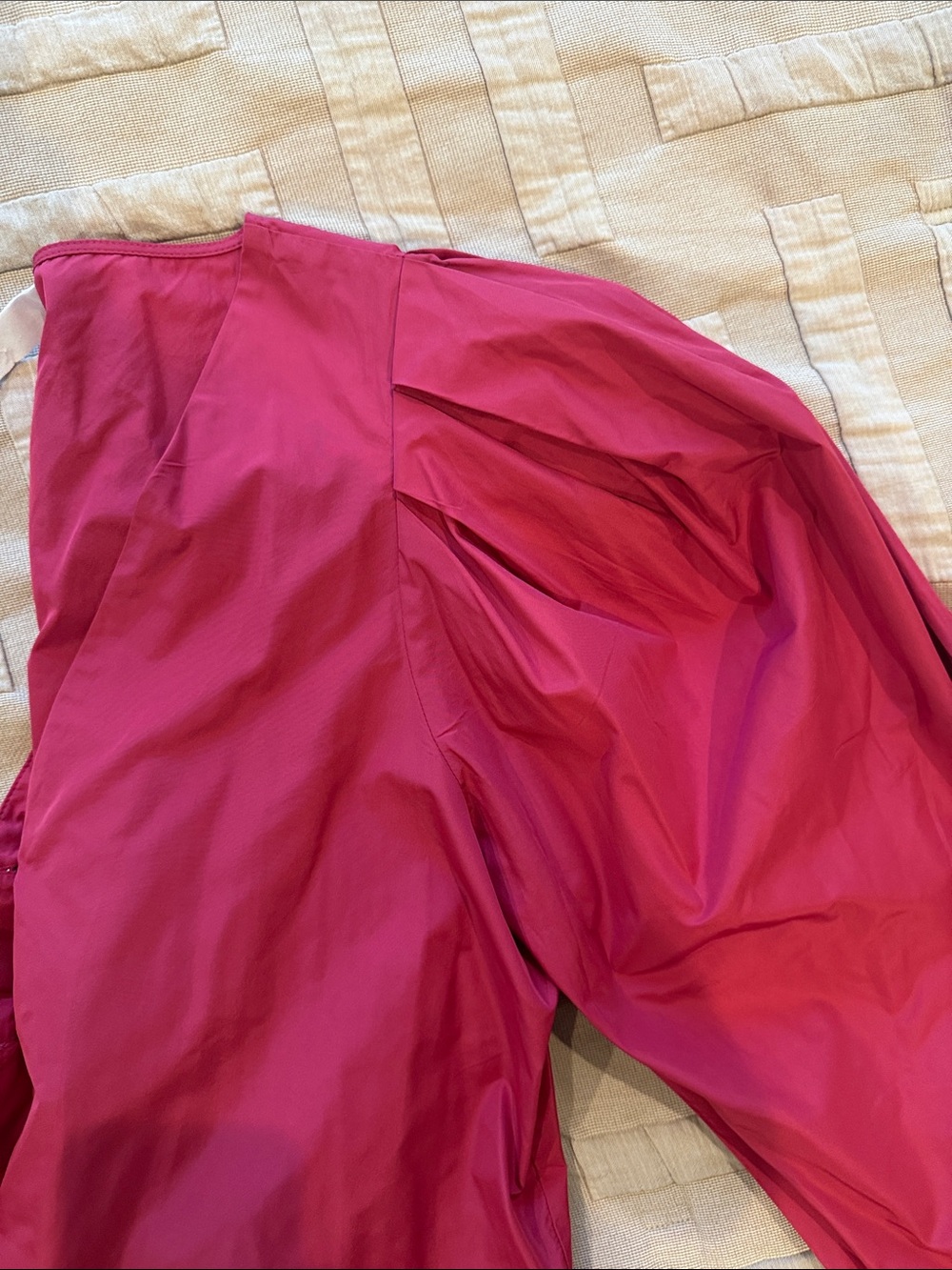 Mango Women's Button-Down Puff Sleeve Top - Fuchsia - Picture 3 of 4